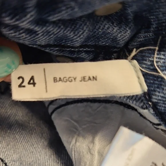 Pacsun Eco Bandana Patch High Waisted Baggy Jeans - Picture 9 of 10